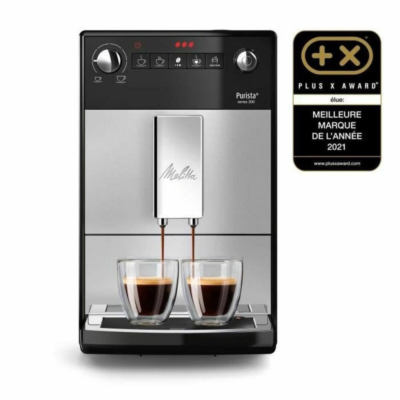 Melitta Purista F 230-101 Kaffeevollautomat Silber Schwarz