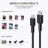 AUKEY CB-CL03 USB cable Quick Charge USB C-Lightning 2m Black