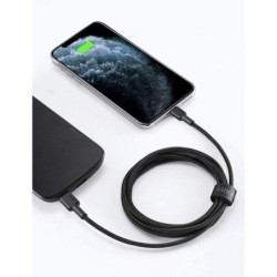 AUKEY CB-CL03 USB cable Quick Charge USB C-Lightning 2m Black