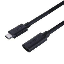 Unitek USB 3.2 Gen 2 USB Type-C forl&Atilde;&brvbar;ngerkabel 1.5m Sort