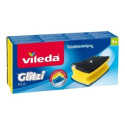 Vileda 139787 sponge Rectangular Fiber Black Blue Yellow 3 pc(s)