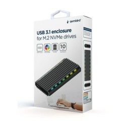 Contenitore USB 3.0 M.2 Gembird, nero - EE2280-U3C-03