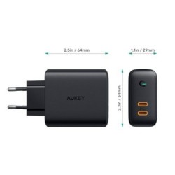 *AUKEY PA-D2 Wall Charge r 2xUSB-C PD Power Deli