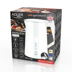 Adler Kettle AD 1345w Electric, 2200 W, 1.7 L, Stainless steel, 360&Acirc;