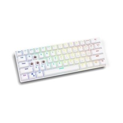 SAVIO Mechanical Keyboard Whiteout Brown (Outemu Brown) White