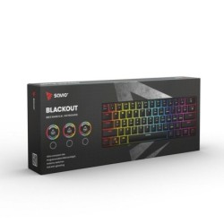 SAVIO Mechanical Keyboard BLACKOUT Blue (Outemu Blue) black