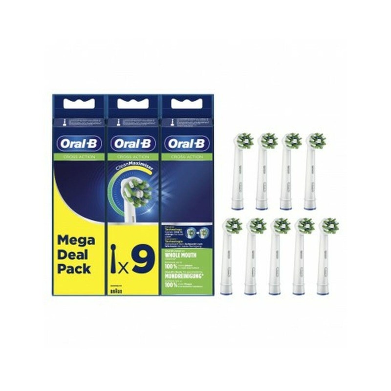 Oral-B - CrossAction Toothbrush Head (9 pcs)