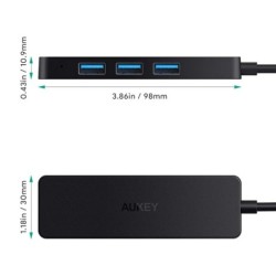 *AUKEY CB-H39 HUB USB-A Ultra Slim 4in1 4xUSB 3