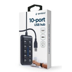 Gembird HUB USB 2.0 a 10 porte UHB-U2P10P-01