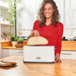 Black+Decker BXTO1001E Toaster, Wei&szlig;