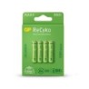 4x rechargeable batteries AAA / R03 GP ReCyko 1000 Series Ni-MH 950mAh