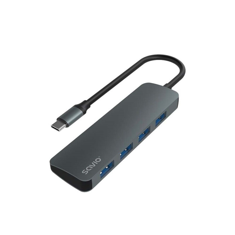 SAVIO Hub USB-C - 4 x USB-A AK-54