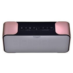 Adler Wireless alarm clock with radio AD 1190 AUX in, Copper/Black, A