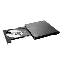 SAVIO AK-59 External slim CD/DVD Recorder R/RW - USB-C/USB-A black