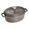 Staub 40500-276-0 Gusseisen Br&auml;ter/Cocotte Oval 27 cm 3,2 L Graphitg