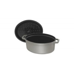 Staub 40500-276-0 Gusseisen Br&auml;ter/Cocotte Oval 27 cm 3,2 L Graphitg