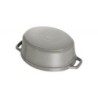 Staub 40500-276-0 Gusseisen Br&auml;ter/Cocotte Oval 27 cm 3,2 L Graphitg