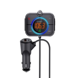 SAVIO FM transmitter Bluetooth 5.0 QC/PD 3.0 charger ENC AUX OUT Micr