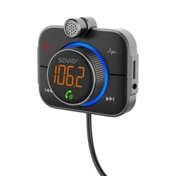 SAVIO FM transmitter Bluetooth 5.0 QC/PD 3.0 charger ENC AUX OUT Micr