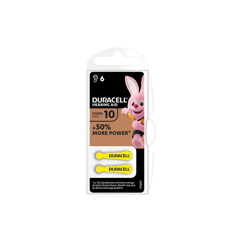 Duracell EasyTab per apparecchi acustici 10