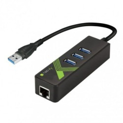 Techly 105803 Karta sieciowa / adapter USB-A 3.0 Gigabit Ethernet RJ4