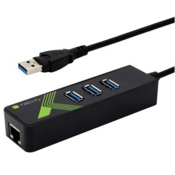 Techly 105803 Karta sieciowa / adapter USB-A 3.0 Gigabit Ethernet RJ4