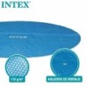 INTEX Abdeckplane Solar 244cm Polyethylen rund blau