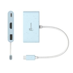 j5create JCA379EC-N Da USB-C&Acirc;&reg; ecologico a HDMI&acirc;&cent; e USB&acirc;&cent; t