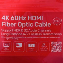 Unitek HDMI-kabel 20m Sort