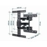 Supporto da parete per TV Gembird Full Motion da 32-65 pollici WM-65S