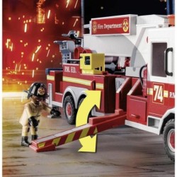 Playmobil City Action - Camion dei pompieri US Tower Ladder (70935)