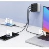 Ladowarka Aukey Aukey Ladowarka GaN, 2x USB-C, USB-A, QC, PD 140W