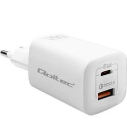 Qoltec Ladowarka sieciowa 65W GaN ULTRA 5-20V 2.25-3.25A 1xUSB typ C 