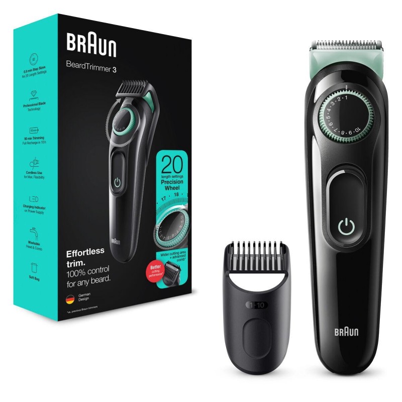 BRAUN BEARD BT3323 BLK/VTGRN BOX MN