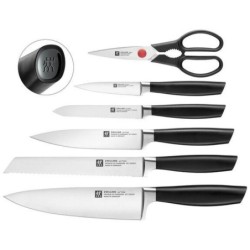 Zwilling zestaw 5 nozy w bloku samoostrzacym bialy/czarny