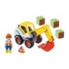 Playmobil 1.2.3 - Escavatore a pala (70125)