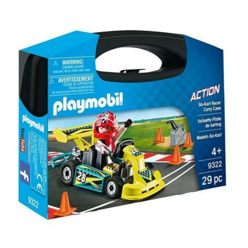 Playmobil Action - Valigia da trasporto Go-Cart Racer (9322)