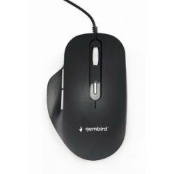 Mouse LED ottico Gembird, USB, nero - MUS-6B-02