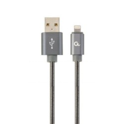 Cavo di ricarica CableXpert a 8 pin 2 m grigio metallizzato CC-USB2S-