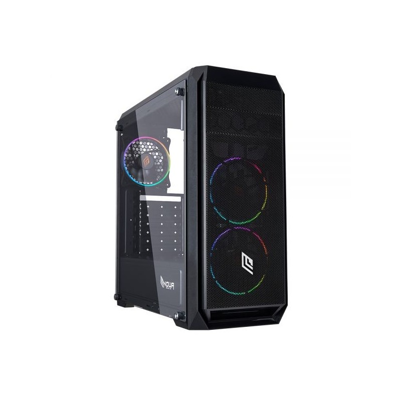 NOUA CASE MID-TOWER NOOB X6 USB 3.0 FAN RGB NO ALIM CS1118CZ-X6K935