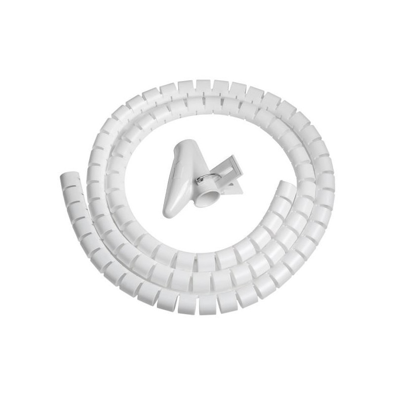 VULTECH SPIRALE COPRI CAVO 1,5MT FLESSIBILE BIANCO SN21505/WH