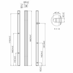 Vogel&#039;s PUC 2718 (PUC 2718 CONNECT-IT XL POLE - 180CM BLACK)