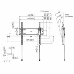 Vogel&#039;s PFW 4710 165,1 cm [65] Nero (PFW 4710 DISPLAY WALL MOUNT - TI