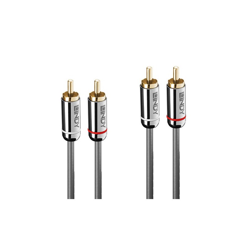 Lindy 35349 cavo audio 10 m 2 x RCA Antracite