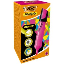 Bic Marking Highlighter Flat Marcador Fluorescente - Punta Biselada -