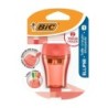 Bic Ellipse Sacapuntas de Plastico - 2 Orificios- Deposito Grande par