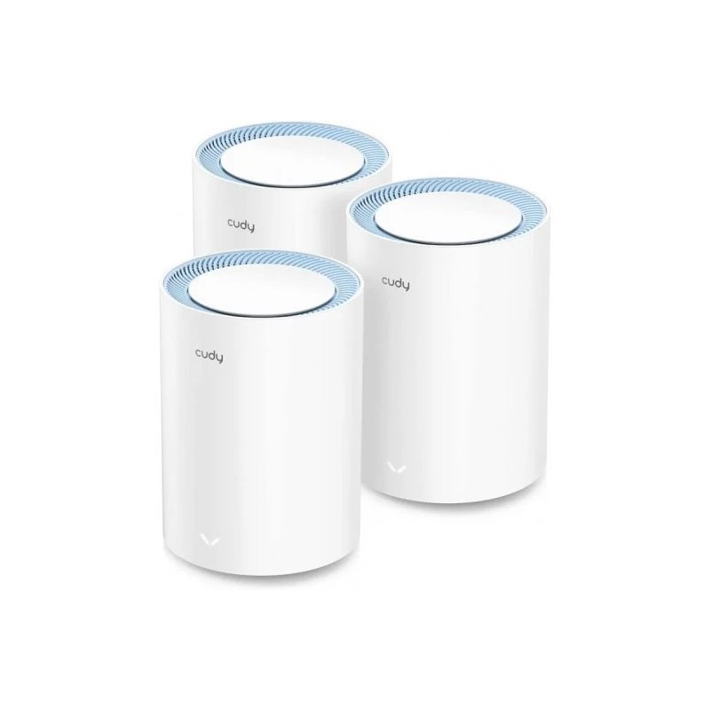 Cudy M1200 Pack de 3 Sistemas WiFi Mesh AC1200 Dual Band - 867Mbps en