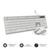 Subblim Teclado y rat&oacute;n USB ERGO - Teclas Ergon&oacute;micas - Dise&ntilde;o Pla