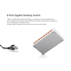 TOTOLINK S808G network switch Unmanaged Gigabit Ethernet (10/100/1000