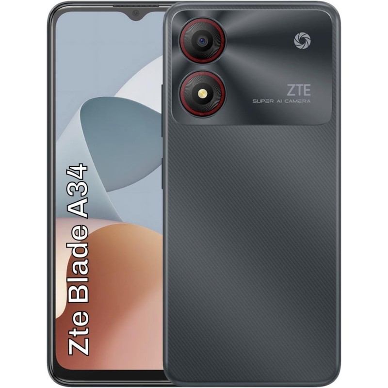 ZTE BLADE A34 6+64GB (2+4GB RAM) DS 4G GREY OEM